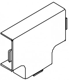 Trójnik kanału WDK 25x25 HT25025RW biały 6192483 /4szt./