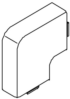 Naroże płaskie kanału WDK 60x60 HF60060RW białe 6192912 /2szt./