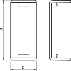 Łącznik do kanałów prosty WDK 30x15 HS15030RW biały 6193501 /10szt./