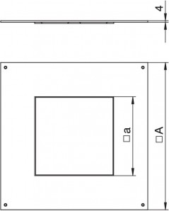 Pokrywa montażowa do GES9 282/244 DUG 250-3 9 7400467