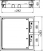 Kaseta podłogowa zasilająca 8-modułowa 264x242mm GES9/55U V 7011 7405037