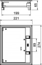 Kaseta podłogowa zasilająca 9-modułowa szara GES6-2U10T 7011 7405321