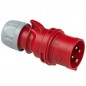 Wtyczka przenośna 32A 4P 400V czerwona IP44 SHARK 024-6