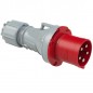 Wtyczka przenośna 63A 5P 400V czerwona IP44 POWER TWIST 0351-6