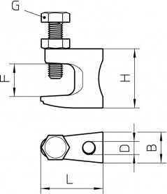 Zacisk nośny śrubowy 0-18mm FL 1 TG 1488015