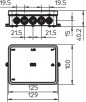 Puszka n/t odgałęźna 125x100x40mm 18 przepustów IP55 A 18 jasnoszara 2000410 /10szt./ Puszka n/t odgałęźna 125x100x40mm 18 przepustów IP55 A 18 jasnoszara 2000410 /10szt./