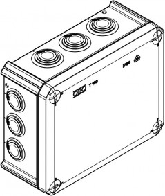 Puszka n/t odgałęźna 190x150x77 IP66 T 160 2007093