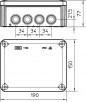 Puszka n/t odgałęźna 190x150x77 IP66 T 160 2007093 Puszka n/t odgałęźna 190x150x77 IP66 T 160 2007093