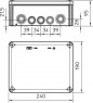 Puszka n/t odgałęźna 240x190x95 IP66 T 250 2007109