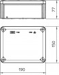 Puszka n/t odgałęźna 190x150x77 IP66 T 160 OE 2007271 Puszka n/t odgałęźna 190x150x77 IP66 T 160 OE 2007271