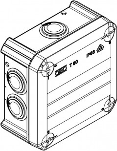 Puszka n/t odgałęźna 114x114x57 IP66 T 60 RW 2007525 /5szt./