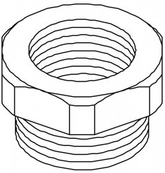 Redukcja poliamidowa do dławnic M20/M16 107 R M20-16 PA 2030619 /100szt./