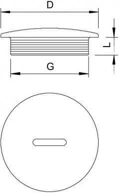 Zaślepka polistyrenowa PG7 108 PG 7 2033070 /100szt./