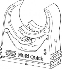 Uchwyt Multi-Quick 25-28,5mm M-Quick 25-28LGR jasnoszary 2153130 /50szt./