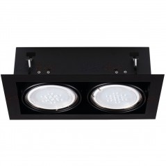 Oprawa downlight 2x25W GU10 220-240V AC IP20 MATEO ES DLP-150-B czarna 32932