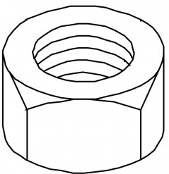 Nakrętka sześciokątna M6 DIN 934 M6 G 3400069 /100szt./