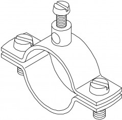 Obejma uziemiająca do rur 3/4 cala /24,9-26,9mm/ 925 3/4 5040094