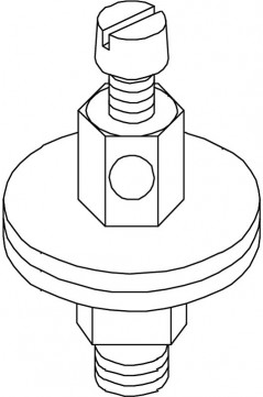 Zacisk przyłączeniowy 1/2 CuZn N 928 5040507