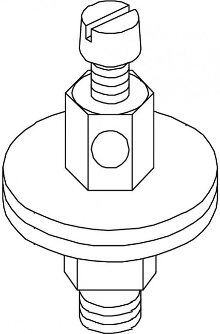 Zacisk przyłączeniowy 1/2 CuZn N 928 5040507