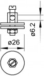 Zacisk przyłączeniowy 1/2 CuZn N 928 5040507 /10szt./