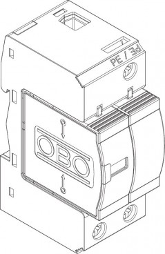 Ogranicznik przepięć C Typ 2+D 2P 10kA 1,1kV V10-C 1+NPE-280 5093418