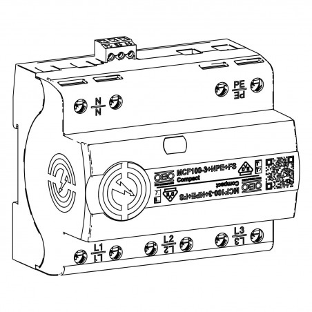 Ogranicznik przepięć B+C Typ 1+2 MCF100-3+NPE+FS 5096987