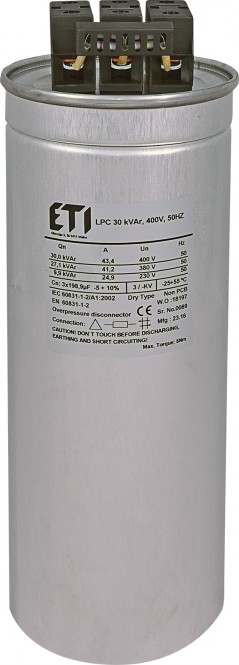 Kondensator CP LPC 30 kVAr 400V 50HZ 004656755