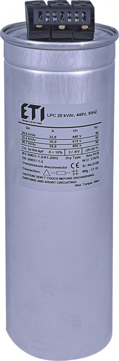 Kondensator CP LPC 25 kVAr 440V 50Hz 004656764