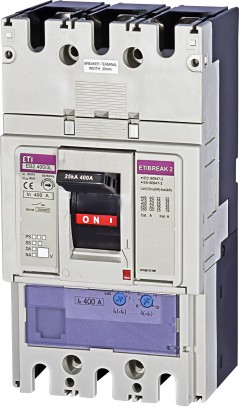 Wyłącznik kompaktowy 3P 400A 25kA /wyzwalacz termo-magnetyczny/ EB2 400/3L 004671092