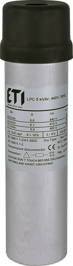 Kondensator CP LPC 5kVAr 440V 50HZ 004656713