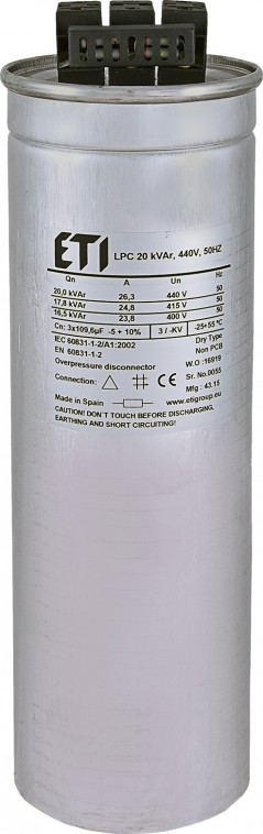 Kondensator CP LPC 20 kVAr 440V 50HZ 004656763