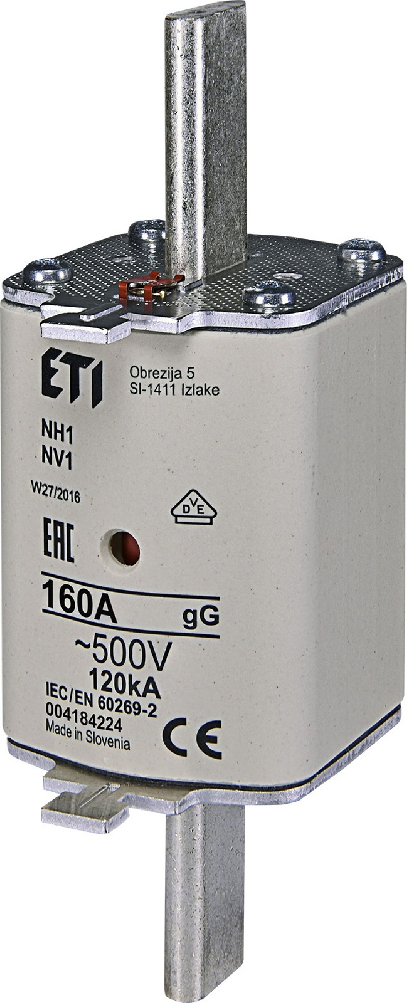 Wkładka topikowa NH1 KOMBI gG 125A/690V przemysłowa zwłoczna 004184323
