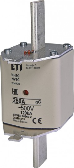 Wkładka bezpiecznikowa KOMBI NH3C 250A gG 500V WT-3C 004186219