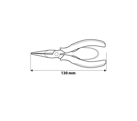 Szczypce precyzyjne płaskie 130 mm 01-105