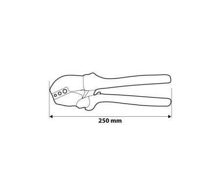 Szczypce do zaciskania końcówek konektorowych 0.34-6mm2 22-10AWG 01-503