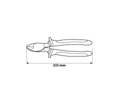 Obcinak do kabli miedzianych i aluminiowych fi 25mm 235 mm 01-515