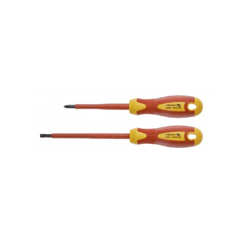 Zestaw wkrętaków izolowanych dla elektryka 1000V stal S2 HT1S990 /2szt./