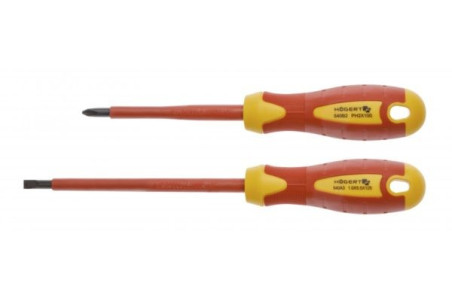 Zestaw wkrętaków izolowanych dla elektryka 1000V stal S2 HT1S990 /2szt./