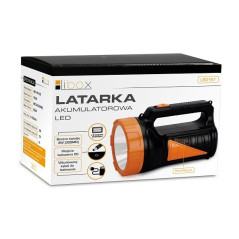 Latarka LED 180lm akumulatorowa z dodatkowym światłem bocznym 900lm LB0167