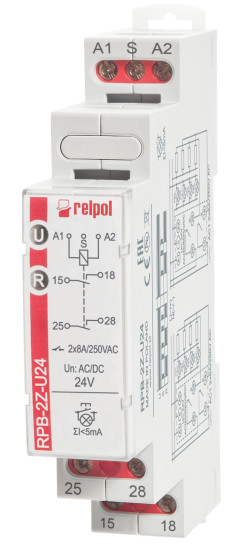 Przekaźnik bistabilny 2Z 8A 24VAC/DC RPB-2Z-U24 864385