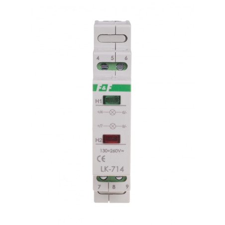Lampka modułowa zielona/czerwona 10-30V AC/DC LK-714-10-30V
