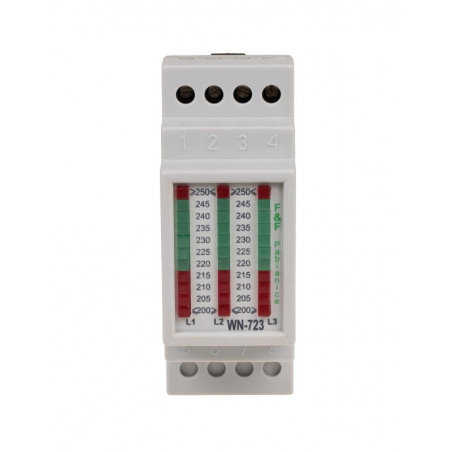 Lampka modułowa potrójna biały 230-400V AC WN-723