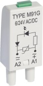 Moduł sygnalizacyjny LV (dioda LED zielony + warystor V) 6-24 V AC/DC M91G szary 854856 Moduł sygnalizacyjny LV (dioda LED zielony + warystor V) 6-24 V AC/DC M91G szary 854856