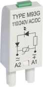 Moduł sygnalizacyjny LV (dioda LED zielony + warystor V) 110-230V AC/DC M93G szary 854860