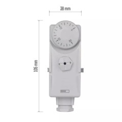 Termostat ręczny T80 0-90C 16A 230V biały P5681