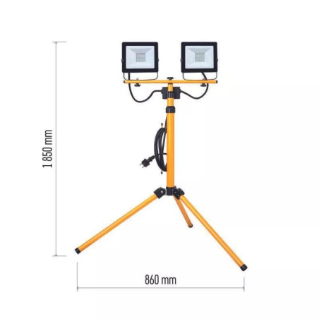 Projektor na statywie LED HOBBY SLIM 2x30W 4800lm IP65 ZS2231.2