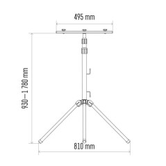 Statyw na 2 reflektory / projektory ZS9510