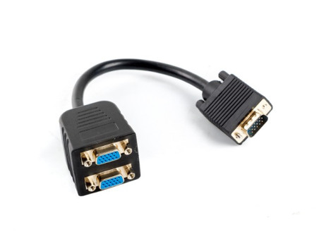 Adapter VGA D-Sub15 (M) - 2x VGA D-Sub15 (F) AD-0020-BK