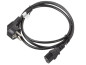 Kabel zasilający CEE 7/7 - IEC 320 C13 1.8m VDE czarny CA-C13C-11CC-0018-BK