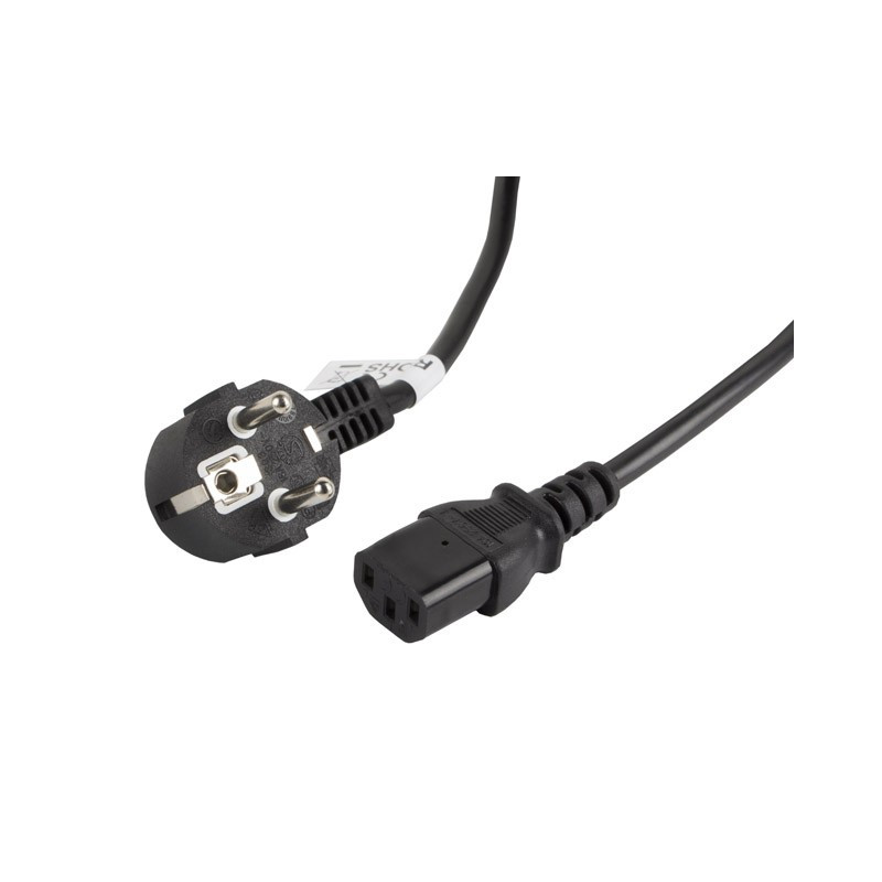 Kabel zasilający CEE 7/7 - IEC 320 C13 3m VDE czarny CA-C13C-11CC-0030-BK